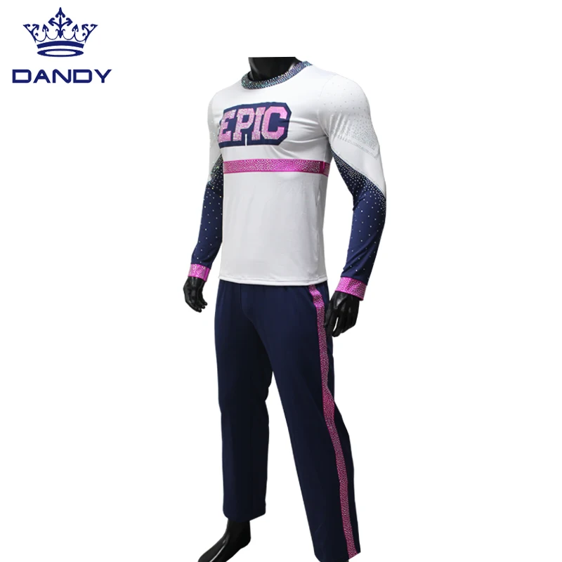 Top Sales cheerleading uniform custom high quality Sublimation Print Cheer uniforms for men