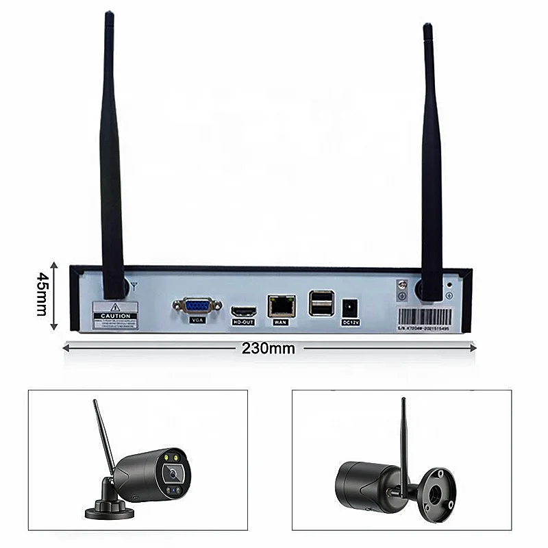 3MP HD Wi-Fi NVR camera set H.265 цилиндрическая камера ночного видения с системой наблюдения управлением через приложение