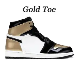 OG Box High Quality AJ 1 Men Women Chicago sneakers black toe leather Chicago Basketball Shoes for men