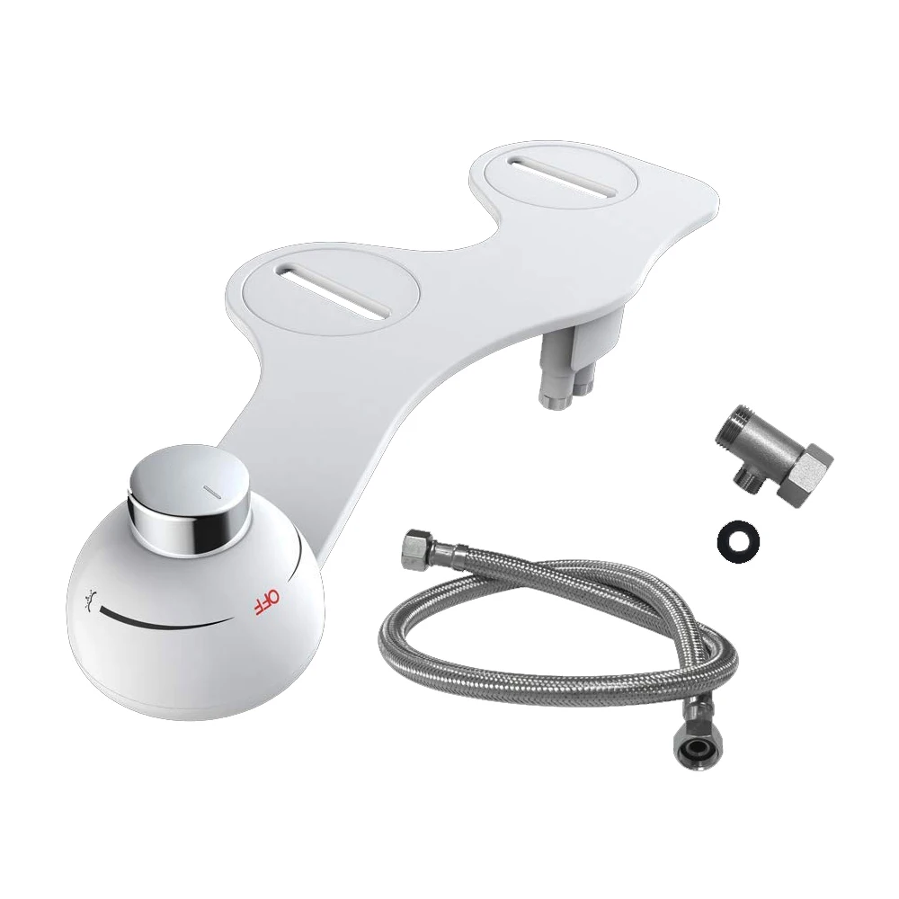 Super Slim And Thin Dual Wash Nozzles Toilet Seat Attachment Cheap Non Electric Mechanical Floor Mounted Bidet