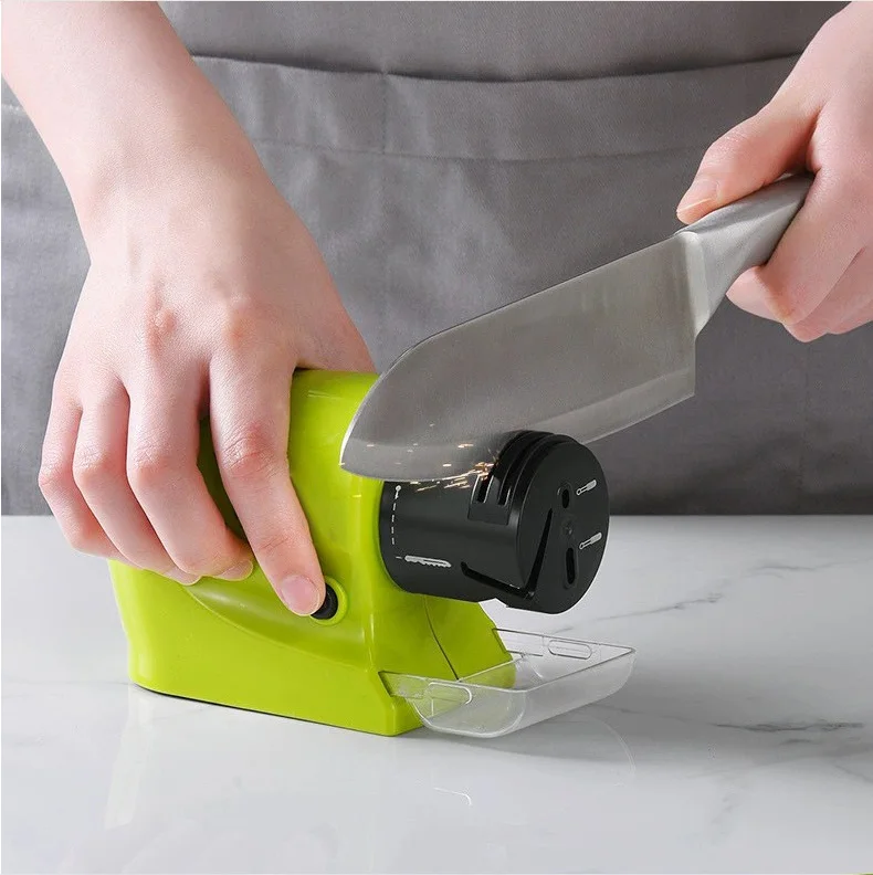 New Electric 3 In 1 Fast Sharpening Stone Knife Sharpener Electric Knife Sharpener for Kitchen Knife Scissors And Screwdriver