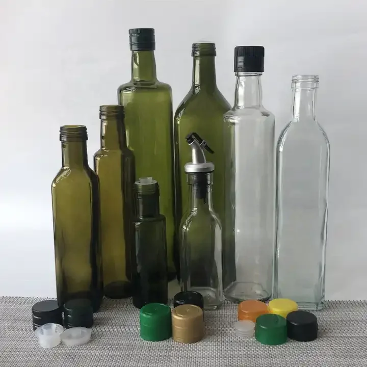 100ml 250ml 500ml 750ml 1L Seal Cap Competitive Price Sauce Olive Oil Glass Bottle Dispenser
