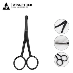 Wingether High Quality Wholesale Manicure Master Scissors Russian Manicure Scissors Litmus Black Scissors