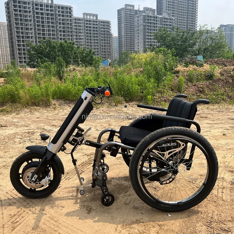 Top 3 MIJO Newest attachable electric wheelchair Disabled Electric Manual wheelchair drive Hand Bike Add-on Handbike Handcycle