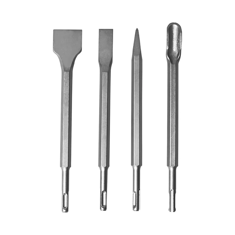 4pcs DIY Industrial Grade SDS-Plus Rotary Hammer Chisel Set