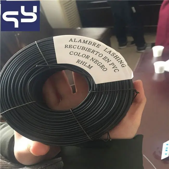 Low Carbon Gardening Tools Soft Plastic Twist Tie Steel Wire Hot Selling Soft Garden Wire Plastic Coated Steel Wire