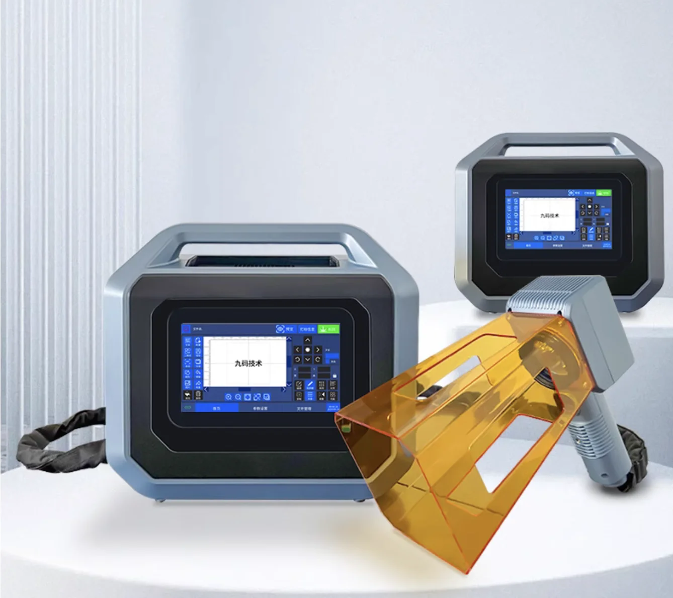 Handheld fiber laser marking machine stainless steel portable coding machine fiber metal engraving machine small engraving