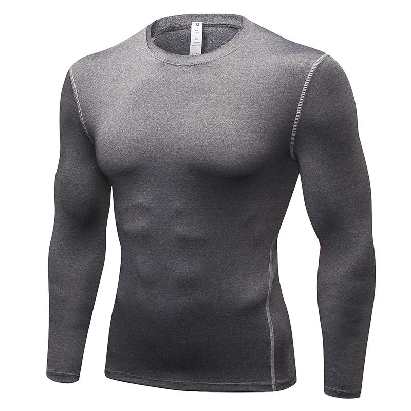 Long Sleeve Men Compression Fitness Sports Gym Running Exercise Outdoor Activities Training Shirt
