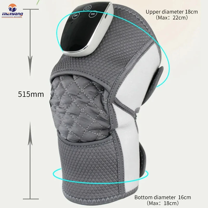 Meiyang Smart Heating Knee Joint Wrap Vibration Physiotherapy Electric Knee Massager With Heat