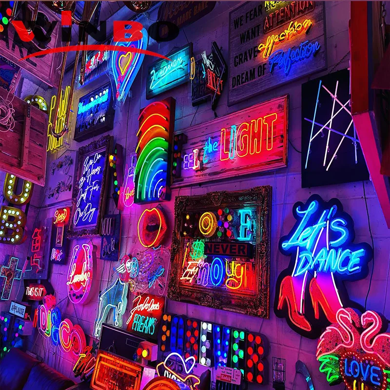 Winbo Wholesale Neon Signs Custom Logo Letters Numbers For Party Home Led Light Neon Rgb Light With App Control