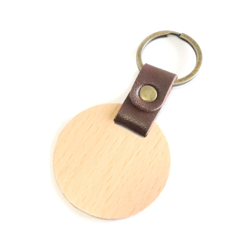 2023 hot sales factory price customized logo wood keychain leather lanyard card holder Id Badge Holder leather lanyard fast ship
