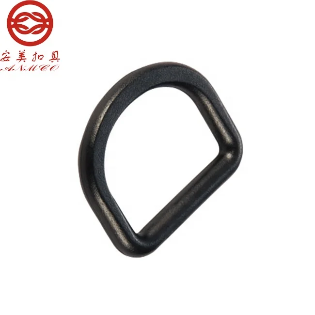 Natural molding simple plastic d ring buckles for bag accessories auxiliary buckle