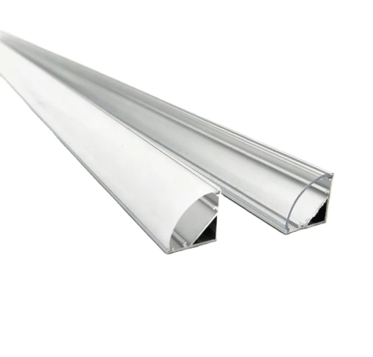 SDW002 45 Degree Plastic Diffuser Led Corner Extrusion Channel Profile