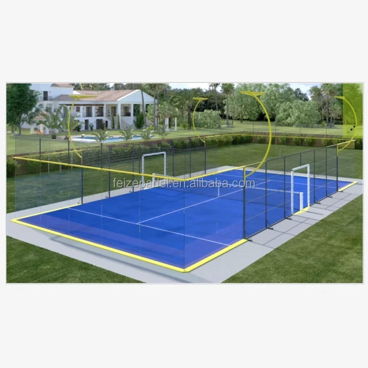 Pioneer Manufacturer in China Specialized on Padel Courts Panoramic Paddle Tennis to Padel Clubs for Training and Competition