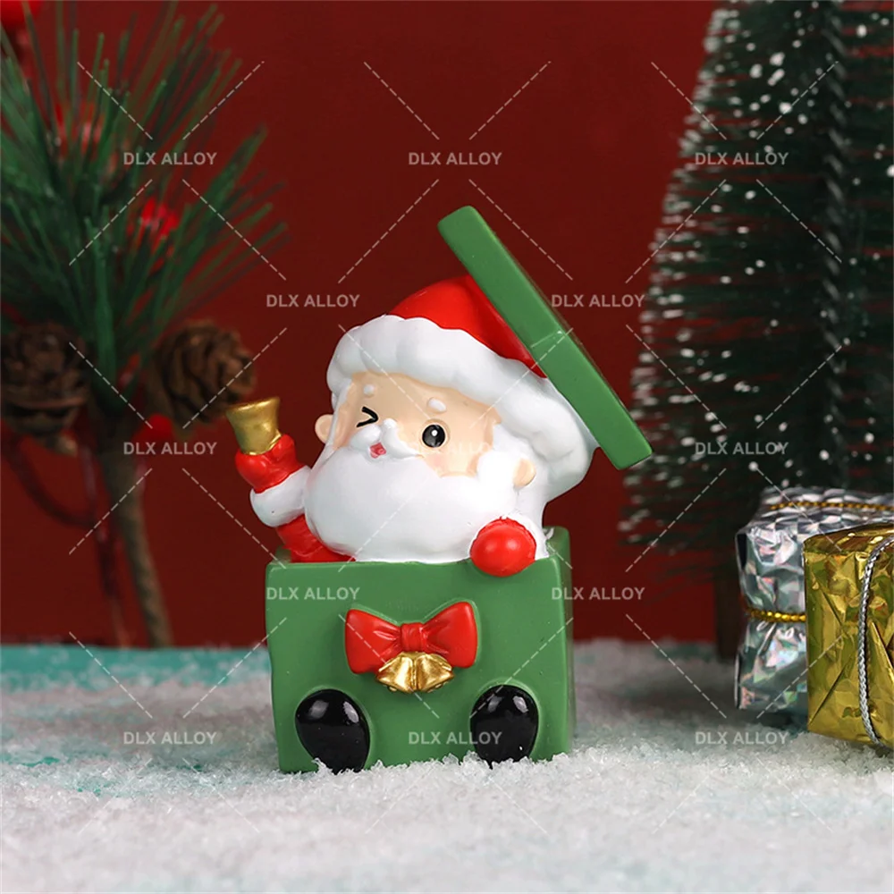 Christmas Charms Flat Back Resin Slim Charms Cartoon Desktop Decorations For Festival