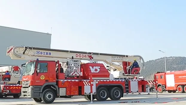  Официальная пожарная машина XCMG DG34M2 Китай новая авиационная платформа 34 метра на