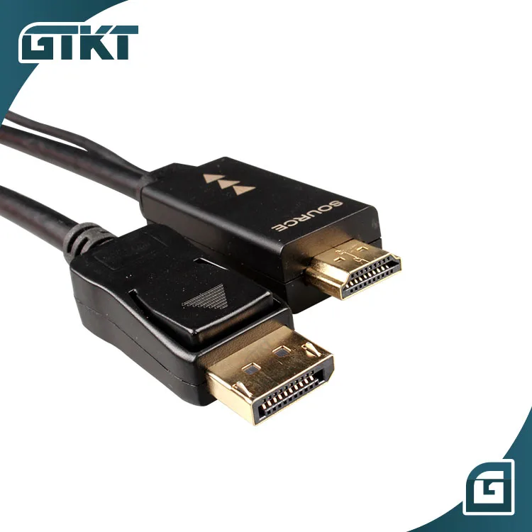  Адаптер штыревой HDMI на DP Мужской кабель 4k * 2k 30 Гц к Displayport каблю высокоскоростной для отображения порта К