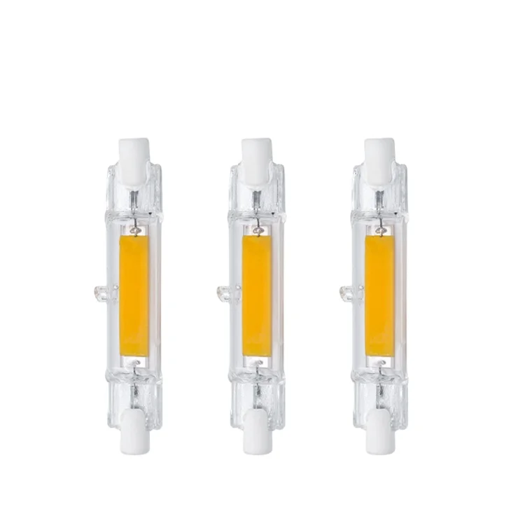 New ERP Good quality 4W 5W 6W J78 flicker free LED Bulb with R7S base and one cob for indoor and outdoor lighting , LED-R7S