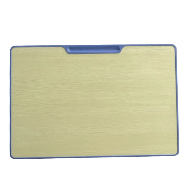 School furniture table top board multicolor solid wood board single table and chair