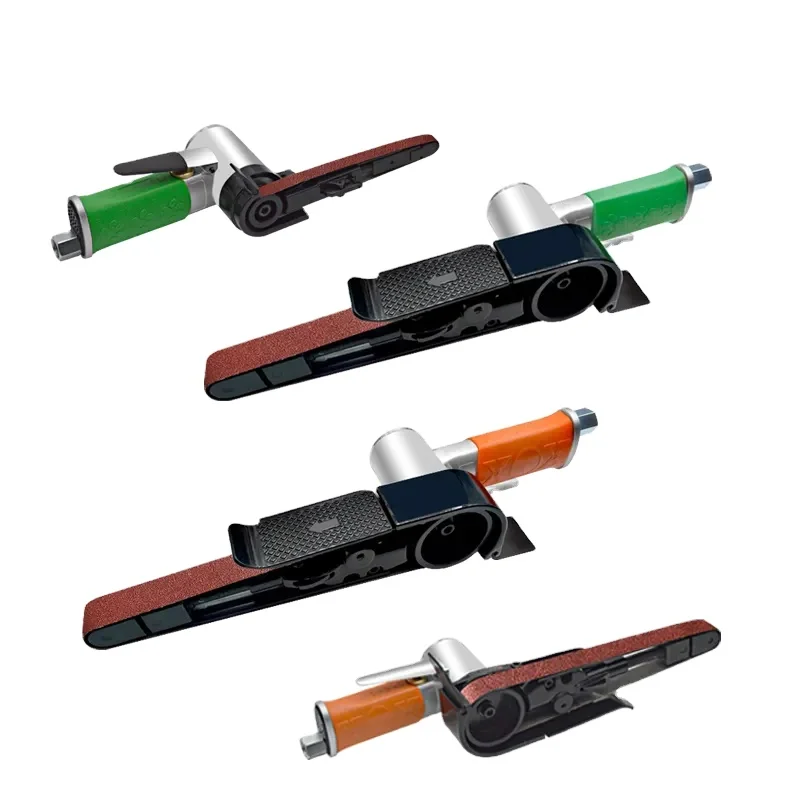 Pipe Stainless Steel Tube Air Belt Sander Small Mini Handheld Polishing Machine Finger Sander Detail Sander Pneumatic Tool