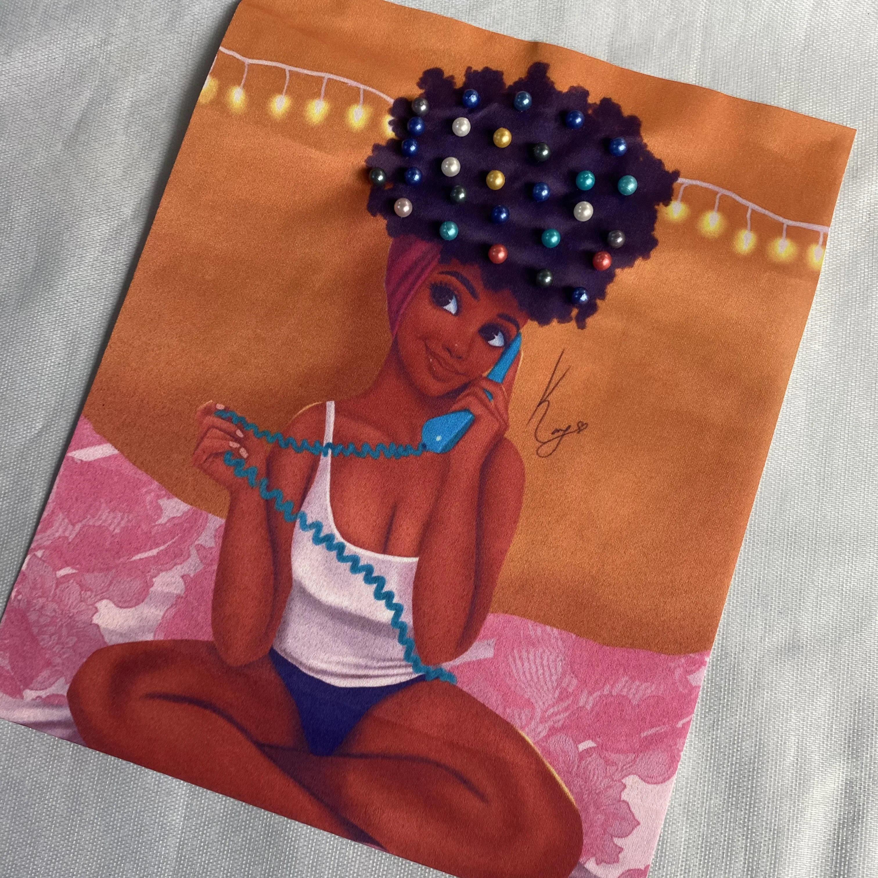 African Girls Custom Print Plain White T Shirt