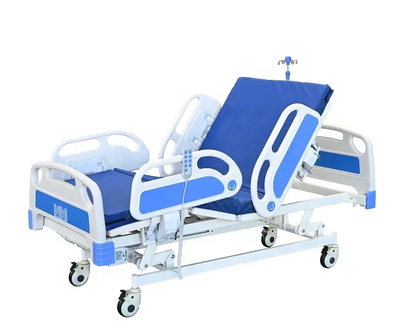 Modern Design Hospital Nursing Bed Electric 5 Functions Turn over Bed for Patients Made of Durable Steel Metal