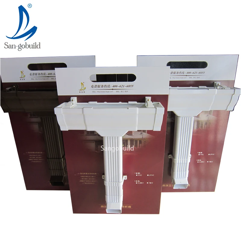 Factory Price Cheap PVC/UPVC Rainwater Collector Roof Drainage System Products K-style Anti-UV Color Vinyl