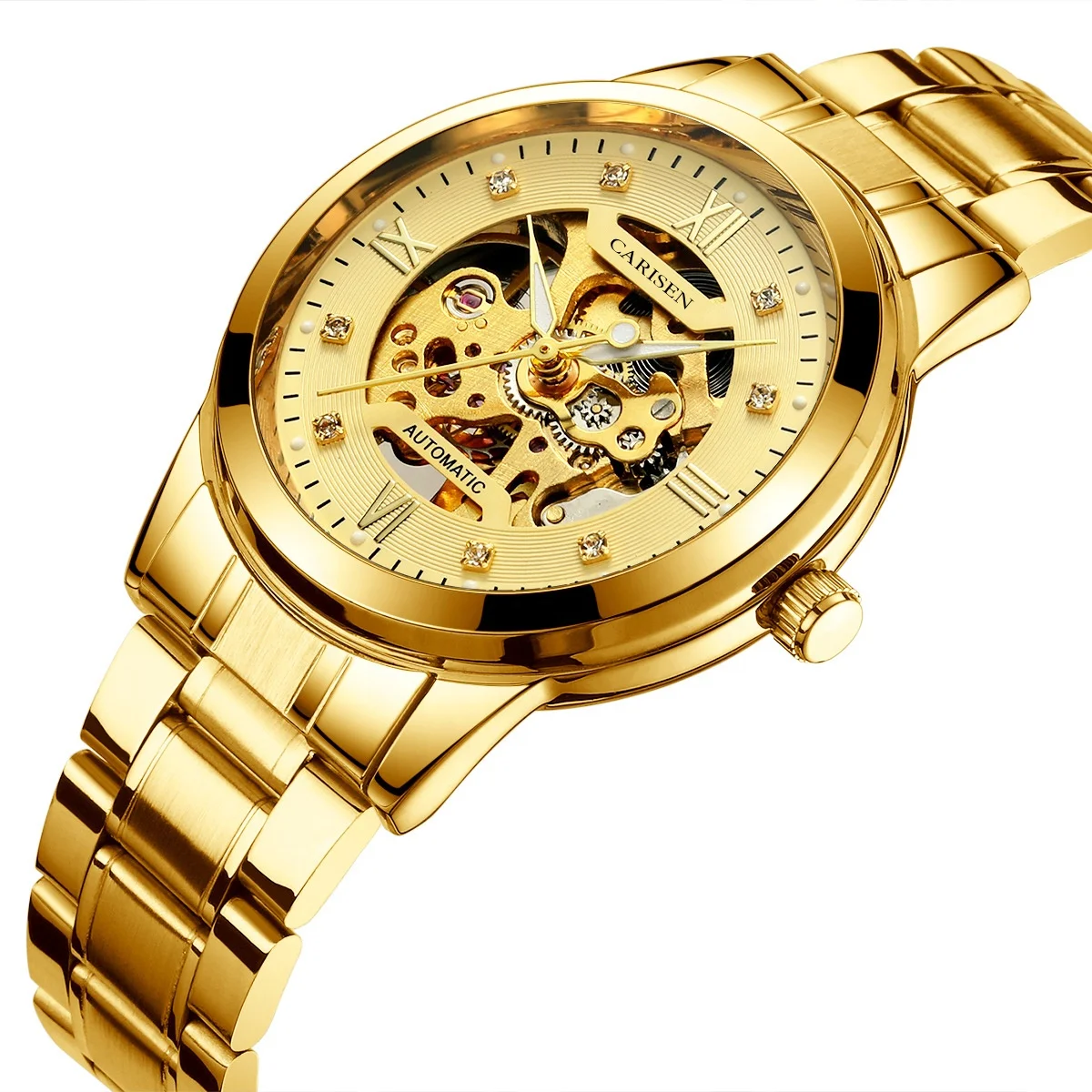 Luxury High Quality Mechanical Watch Man Wholesale Custom Logo Wrest For Men Luminous Hollow Mechanical High-End Men Watch