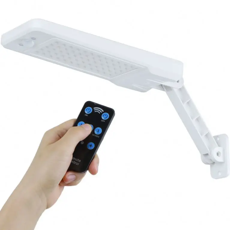 Super light solar safety lamp remote control PIR motion sensor LED solar LED outdoor safety wall lamp solar security wall light