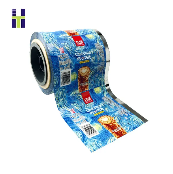 Custom Printed Plastic Chocolate Packaging  Film Roll for candy chocolate
