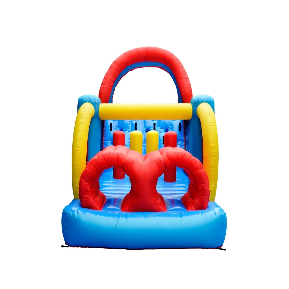 Commercial Big Promotional Jumping Castle Inflatable Bouncer Water Obstacle Course with Slide