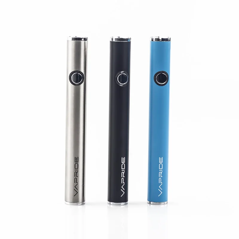 
Vapride KC320 high quality 320mAh preheat twist voltage 2.7-3.4-4.2V rechargeable 510 battery for cbd cartridge 