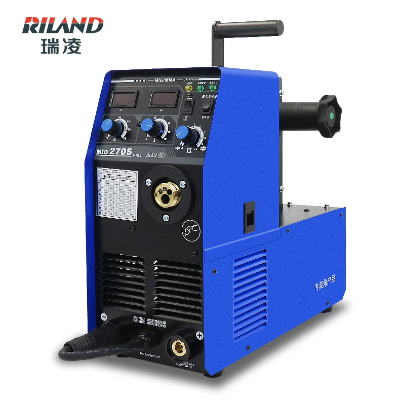 Riland dual voltage carbon dioxide welding machine integrated two gas protected cold welding machine MIG-251/270S
