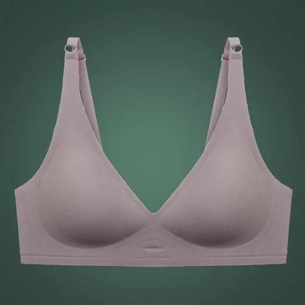 Dropshipping Girls Fashion Simple Soild Color Push Up Wireless T-shirt Bra Comfort Women Seamless Bra
