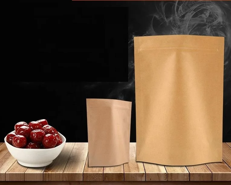 Custom Logo Print Wholesale Grocery White Brown Kraft Paper Gift Bag with Handle Item Industrial Surface Packaging