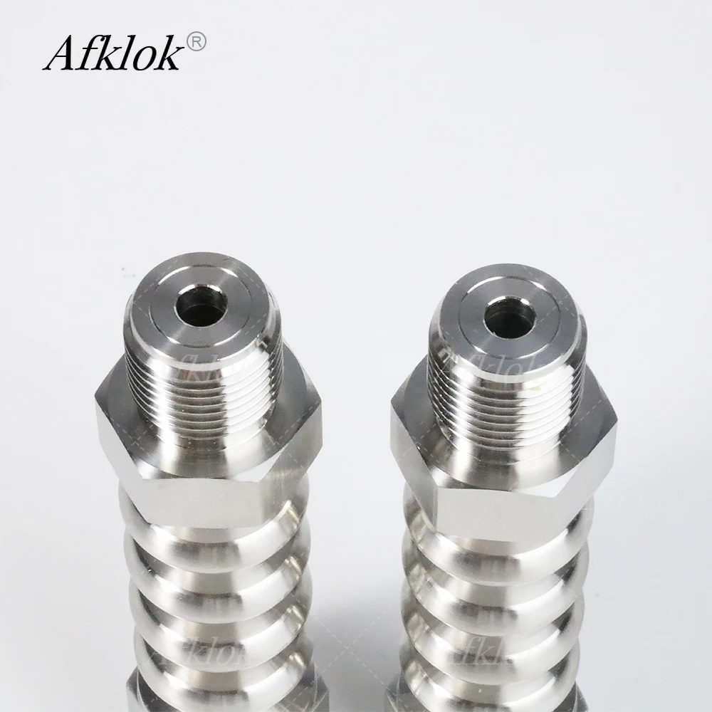 High Temperature Pressure Transmitter Sensor Heat Sink Connector Stainless Steel Female and Male Wire Radiator Adapter 1/4in