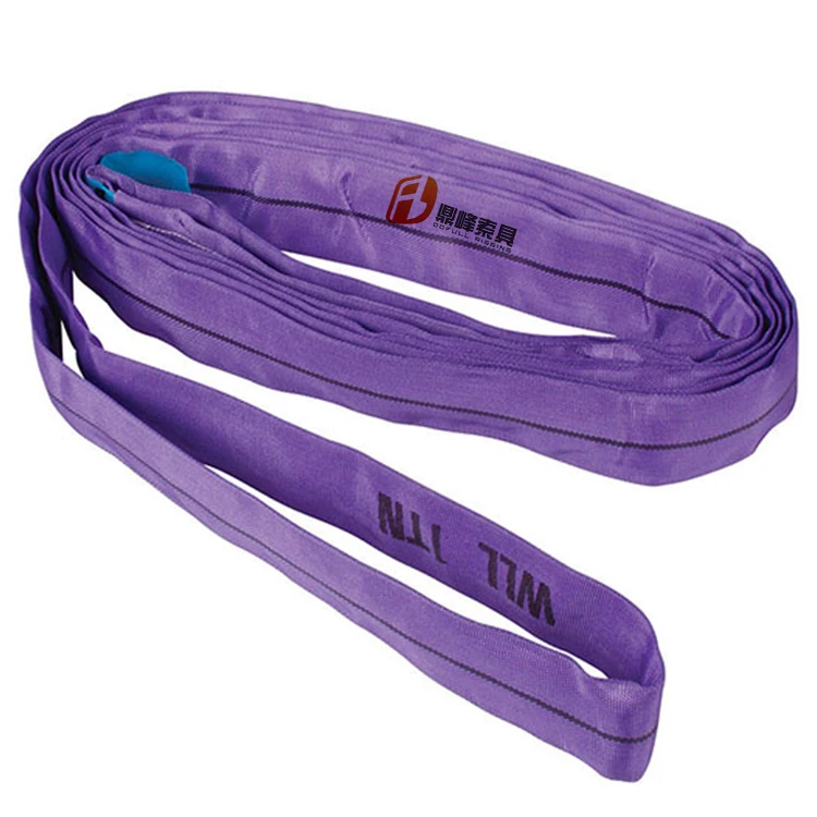 High Quality Cheap Price Round Sling 1T 2M Endless Round Polyester Sling  Endless Webbing Sling