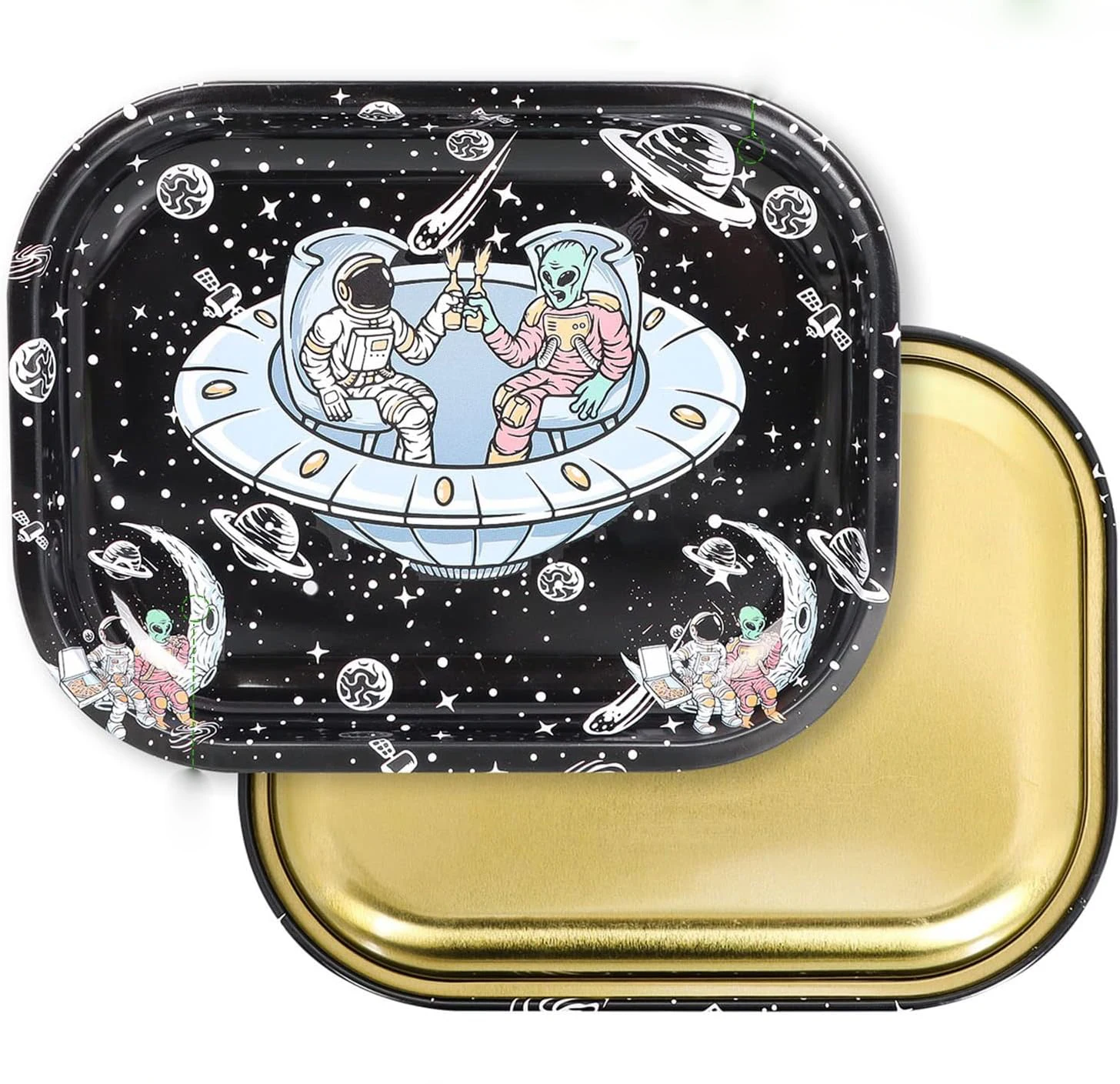 High Quality Serving Trays Custom Metal Tin Rolling Tray Silicone Tray Wholesale