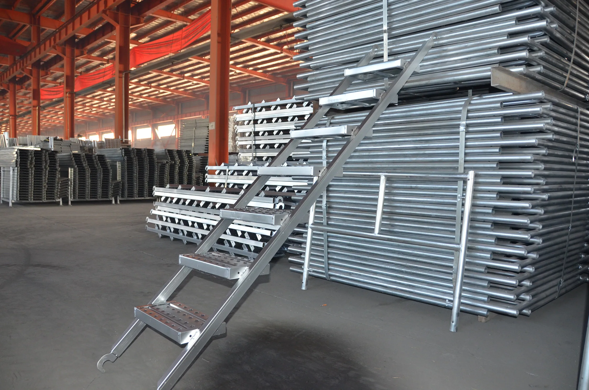 Wholesale Q195 Layher Ringlock scaffolding Outdoor Steel Stairs