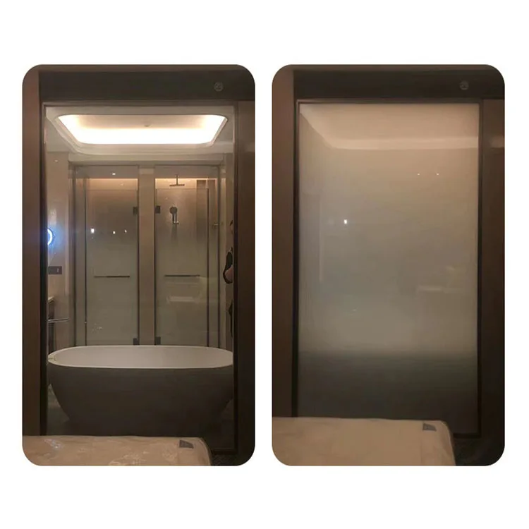 Custom windows bathroom glass Door Privacy Protection PVB Film Smart Glass