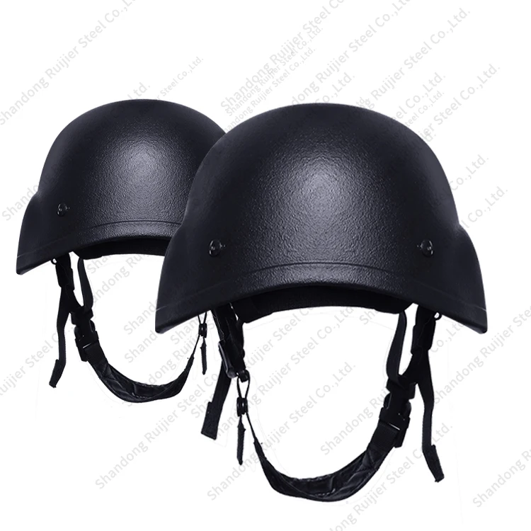 Фабрика производит защитные черные тактические шлемы NIJ-class для военных пуленепробиваемых шлемов