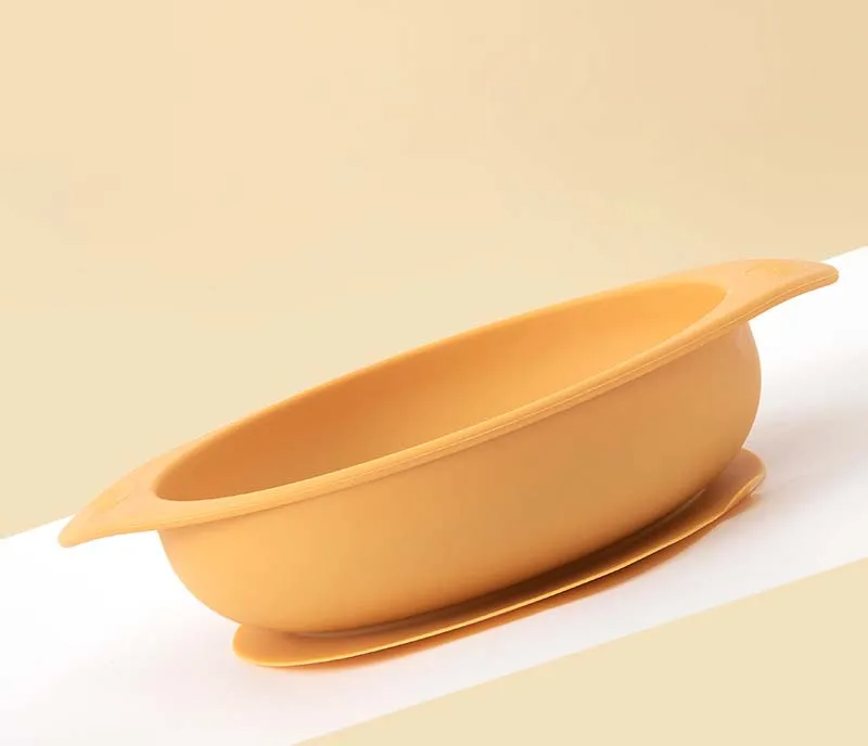 kids 100% food grade safety silicone bowl baby feeding tool microwave dishwasher safe and environmentally friendly baby products