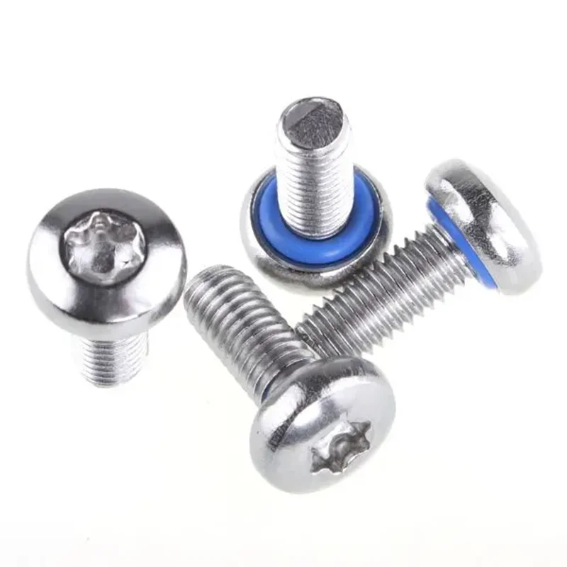 M2 M3 M4 Self Sealing Screw Phillips Pan head Waterproof O Ring Screw Bolt Countersunk Flat Head Screw With Gasket