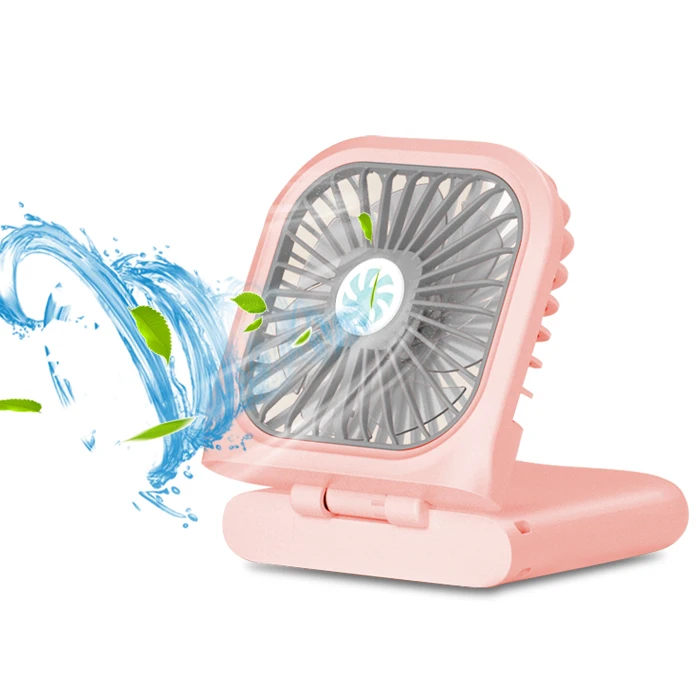 Led Car Neck USB Price Small Air Portable Rechargeable Mini Desk Fan with Water