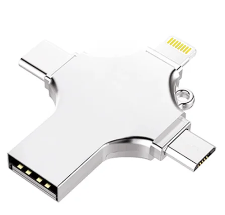 4 in 1Type-C otg usb flash drive 16G 32G 64G pendrive 128G usb stick 256G  memory stick personalized gift mini USB flash drive