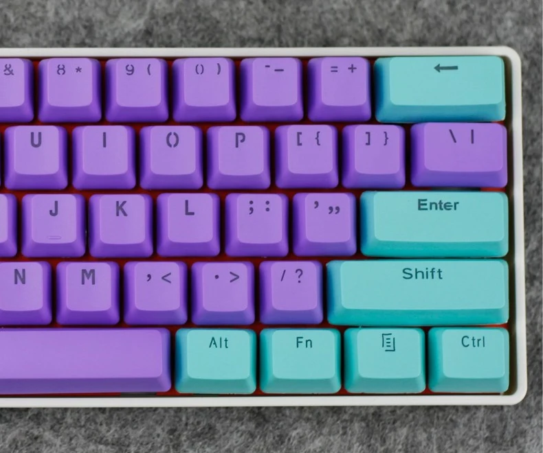 61 клавиша PBT Doubleshot клавиши с подсветкой OEM профиль для MX Механическая игровая клавиатура ANSI GH60 RK61/ALT61/Annie/покер