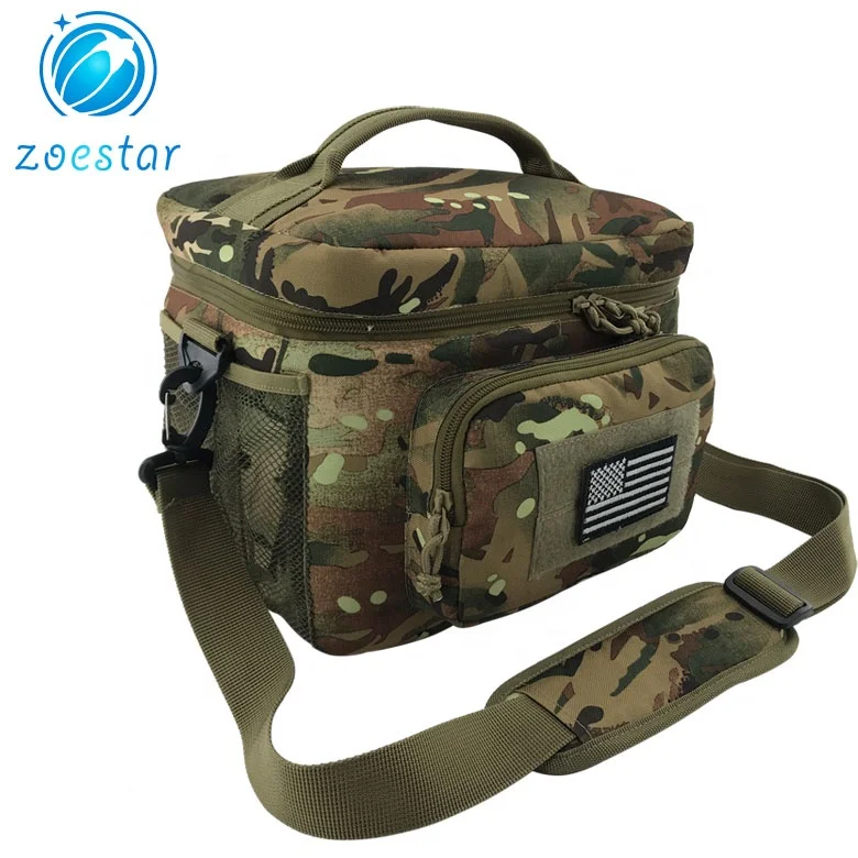 Tactical Lunch Cooler Bag Office Work Travel Picnic Beach Insulated Lunchbox Organizer with Molle Webbing