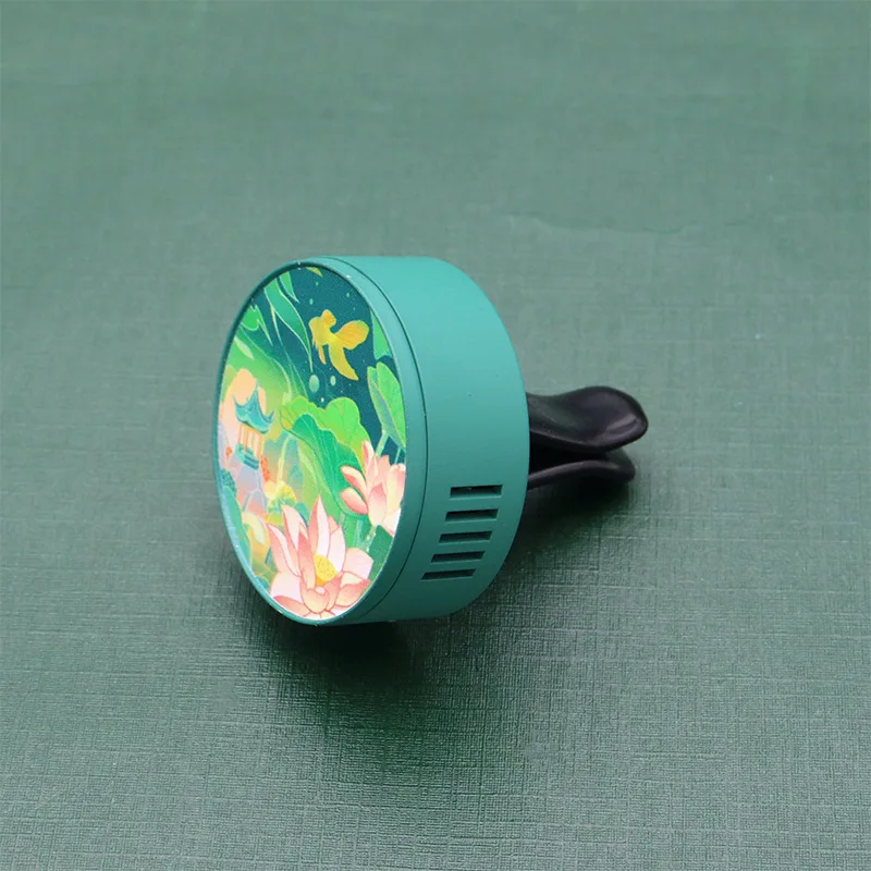 Custom Car Air Conditioning Vent Perfume Clip Metal Spray Paint Car Air Freshener Free Design Car Aromatherapy