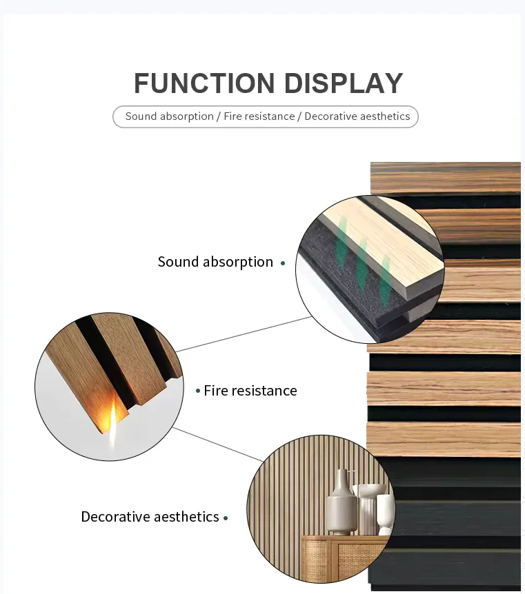 West Union soundproof wall panels MDF akupanel wood slatted wall acoustic felt panels for interior decoration Wall And Ceiling
