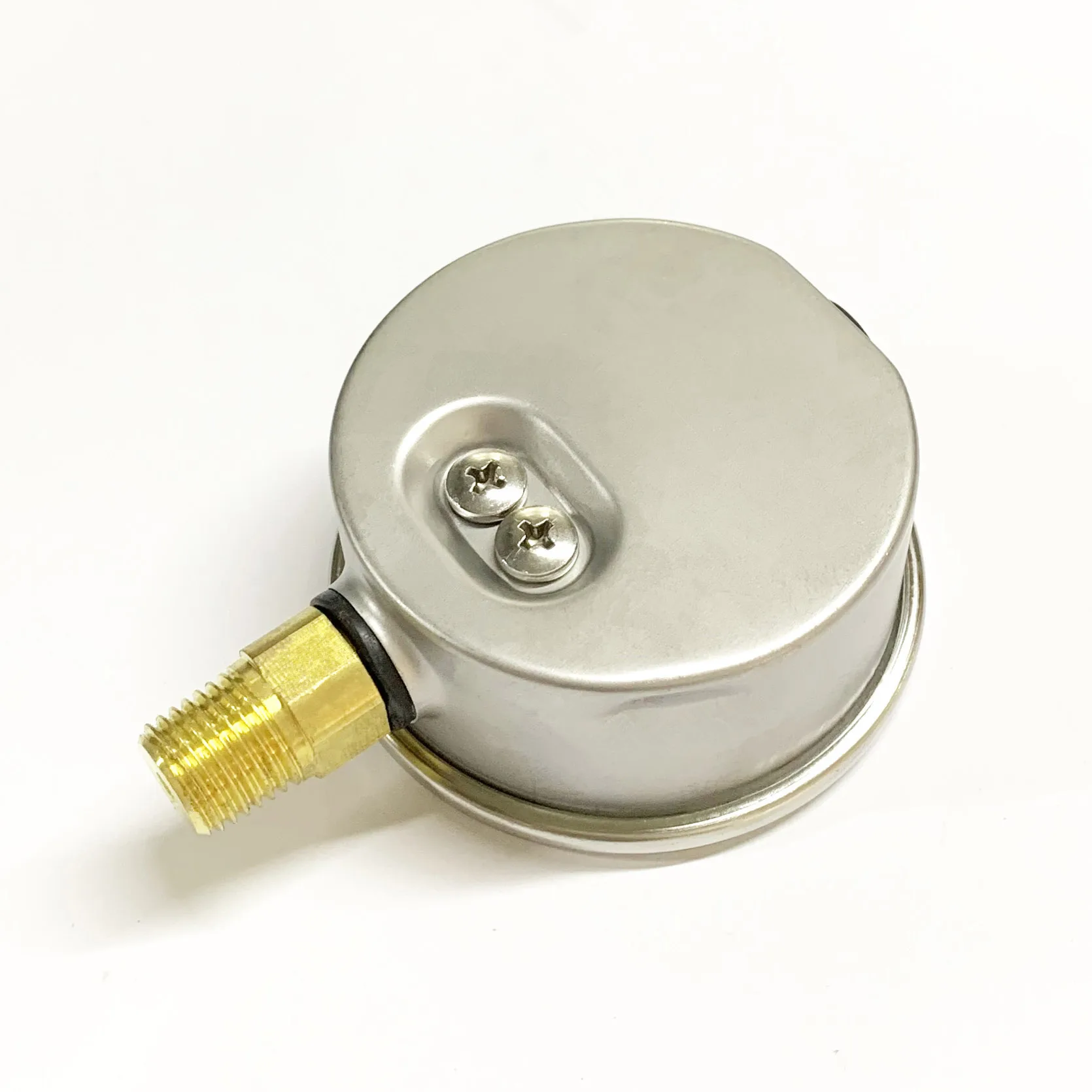 2,5 дюйма 63 мм 15 фунтов на квадратный дюйм/1 бар 1/4 дюйма NPT глицериновый манометр 304 Корпус из нержавеющей стали, латунные внутренние компоненты, нижнее Крепление